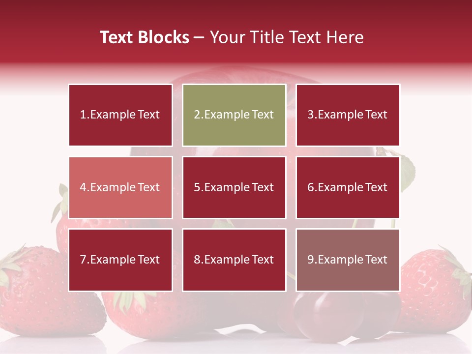 Organic Reflection Macro PowerPoint Template