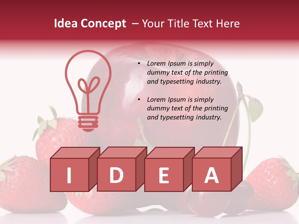 Organic Reflection Macro PowerPoint Template