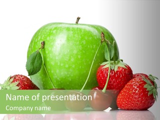 Black Fresh Dessert PowerPoint Template