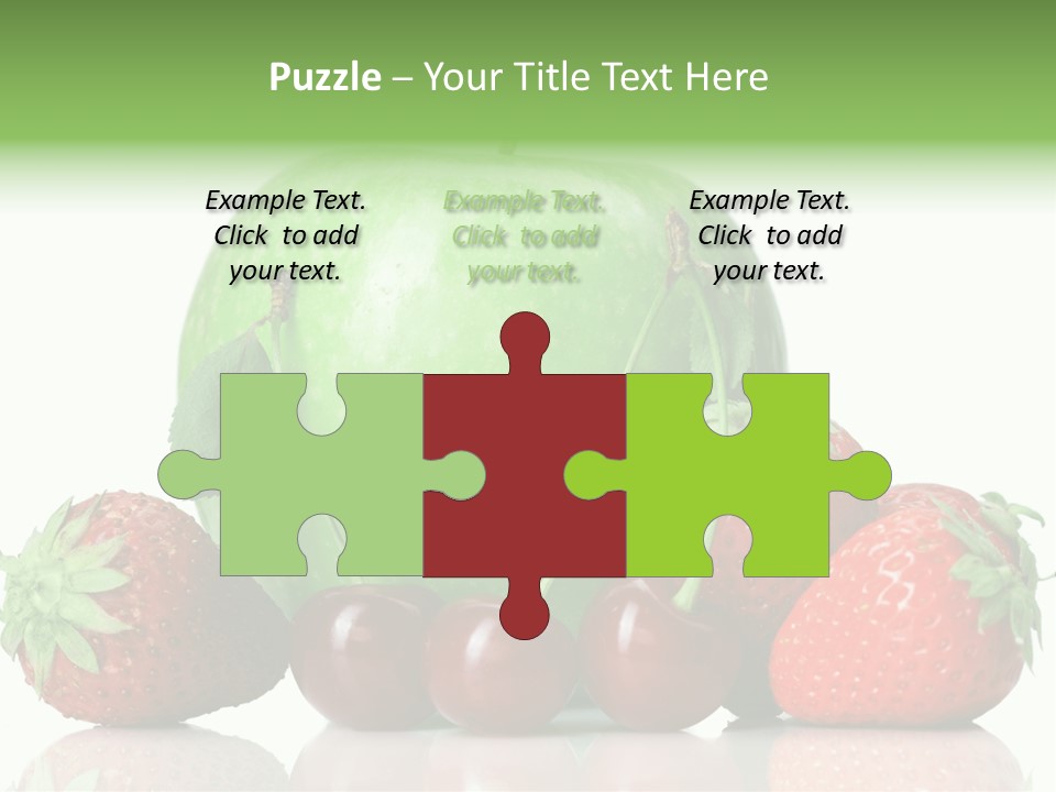 Black Fresh Dessert PowerPoint Template