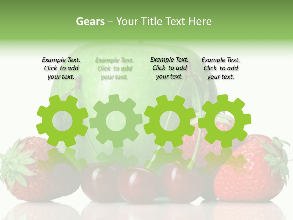 Black Fresh Dessert PowerPoint Template