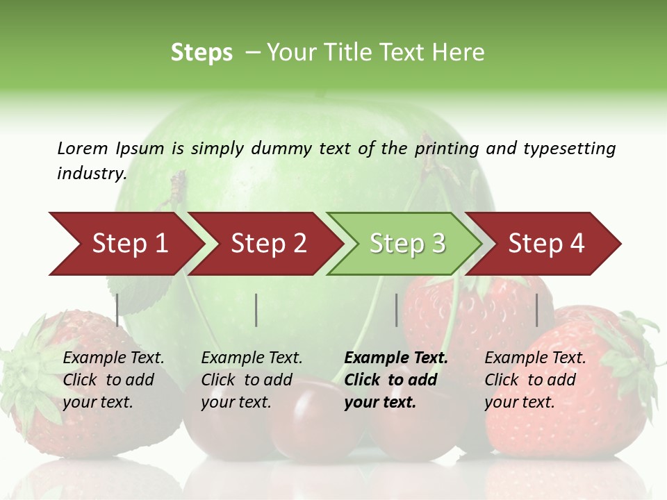 Black Fresh Dessert PowerPoint Template