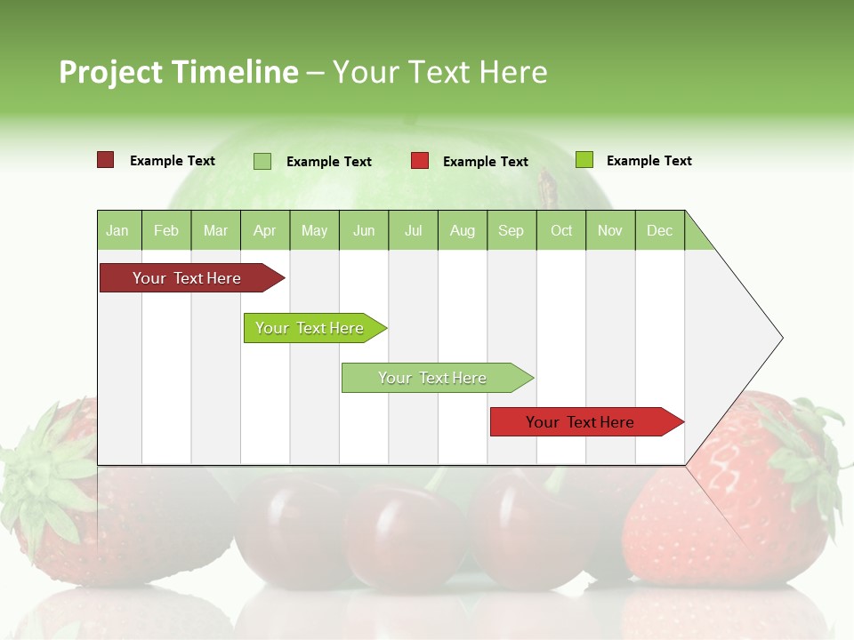 Black Fresh Dessert PowerPoint Template