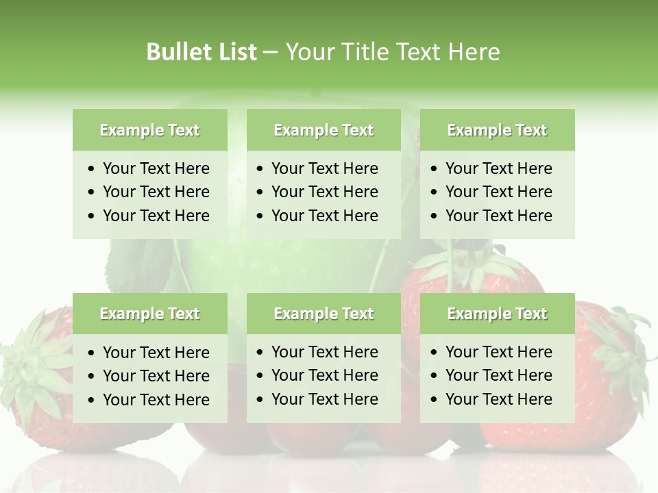 Black Fresh Dessert PowerPoint Template