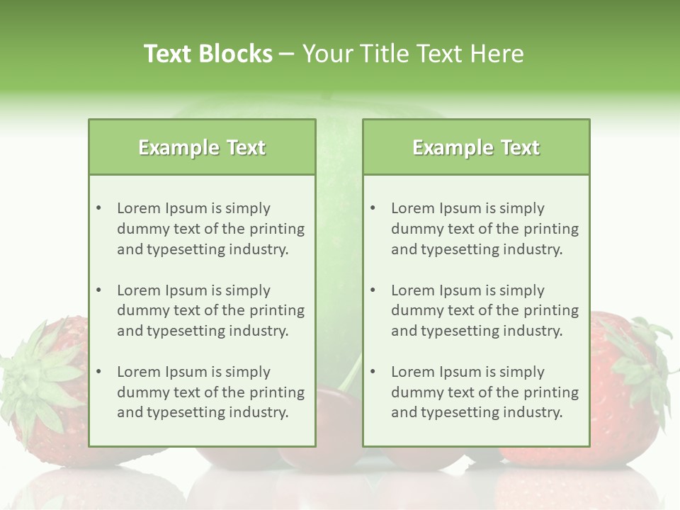 Black Fresh Dessert PowerPoint Template