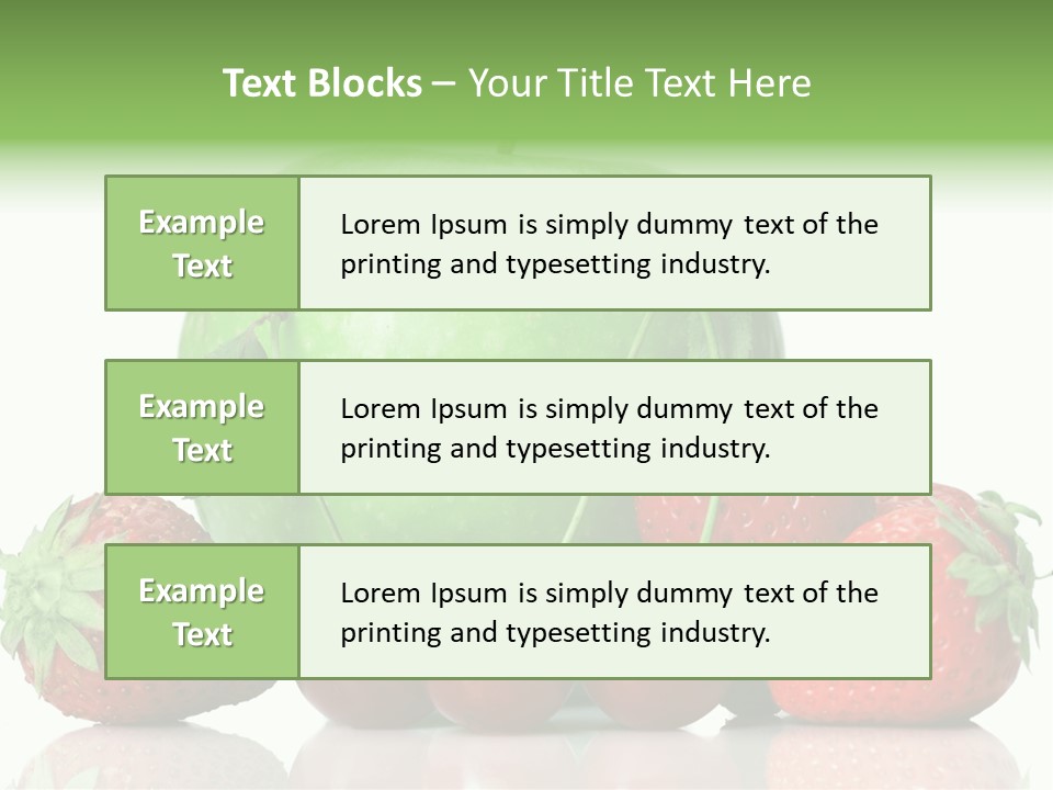 Black Fresh Dessert PowerPoint Template