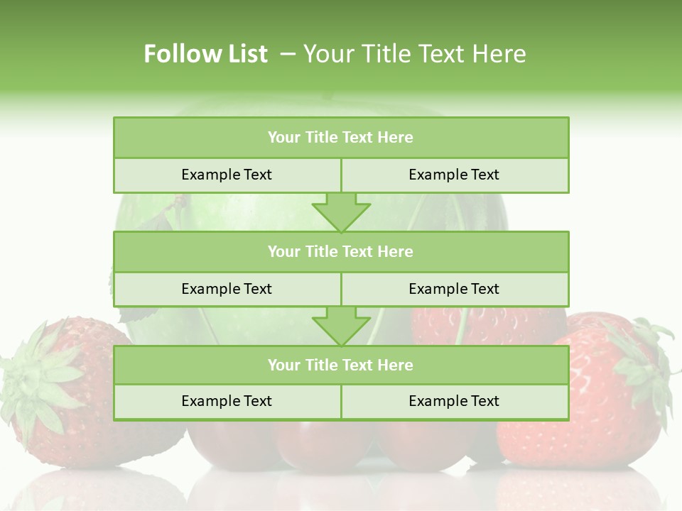 Black Fresh Dessert PowerPoint Template
