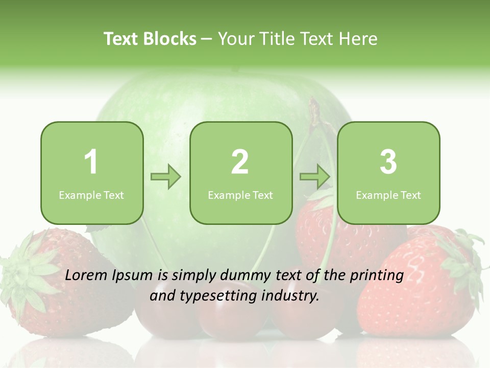 Black Fresh Dessert PowerPoint Template