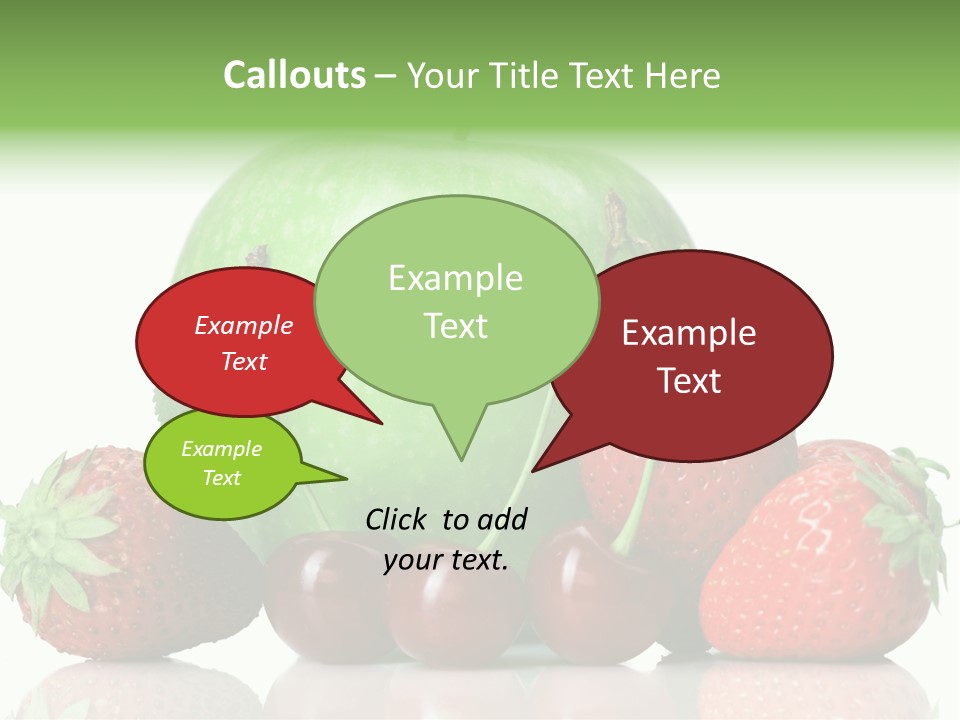 Black Fresh Dessert PowerPoint Template