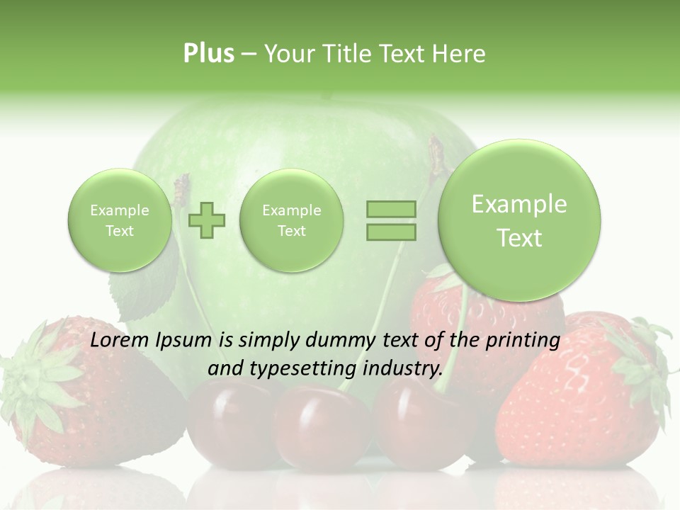 Black Fresh Dessert PowerPoint Template