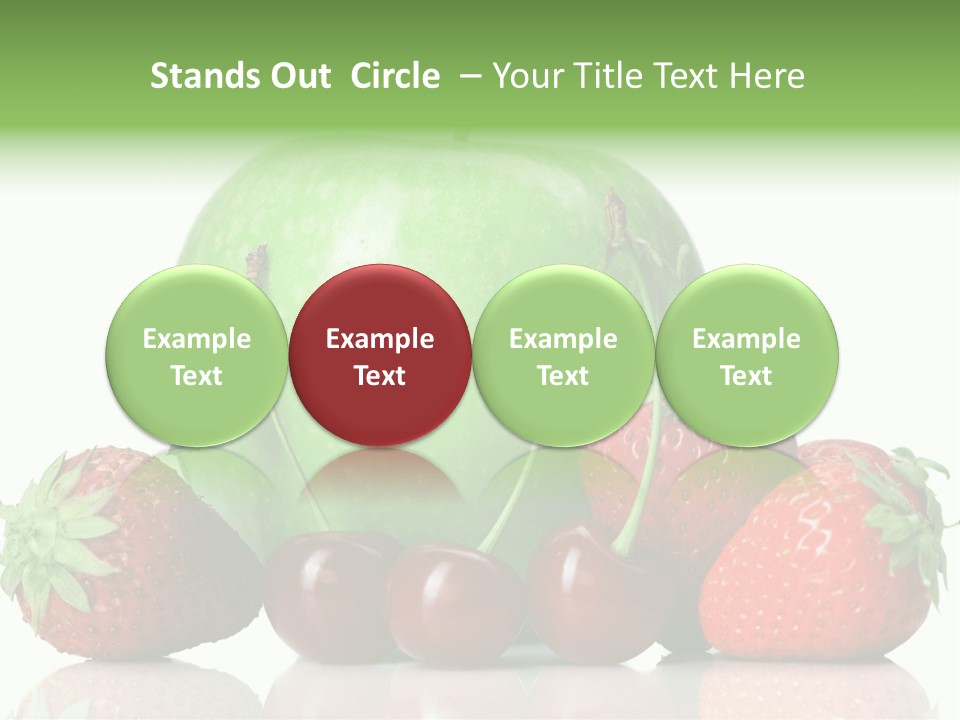 Black Fresh Dessert PowerPoint Template