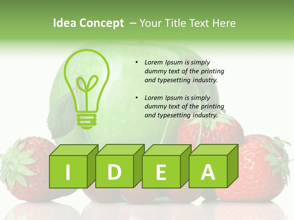 Black Fresh Dessert PowerPoint Template