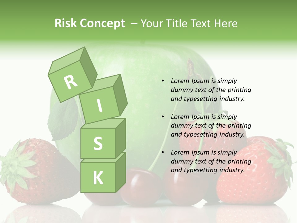 Black Fresh Dessert PowerPoint Template