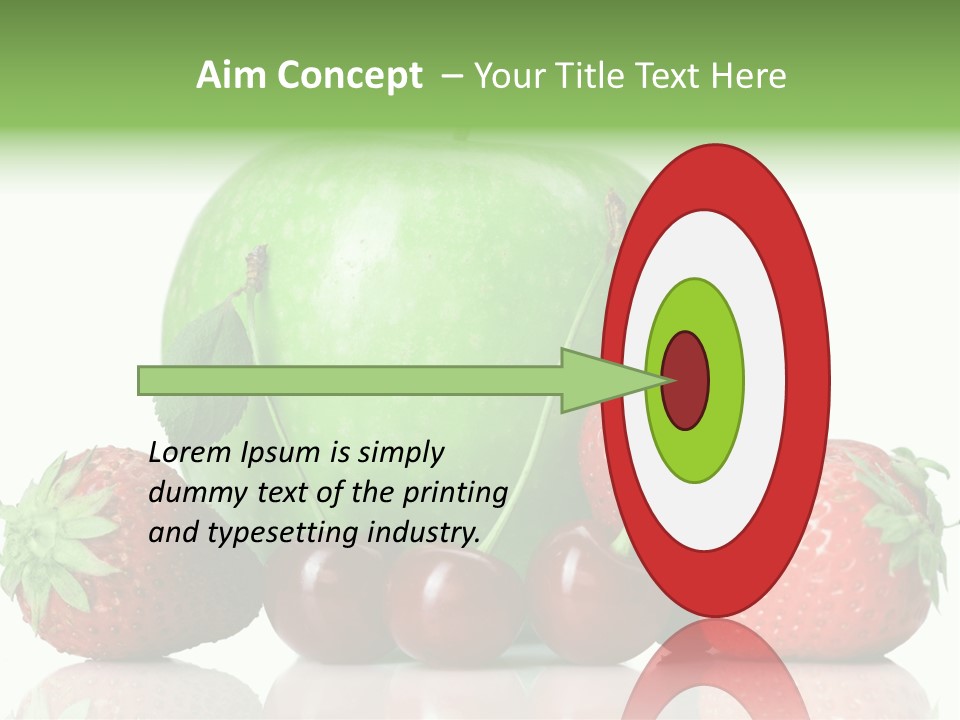 Black Fresh Dessert PowerPoint Template