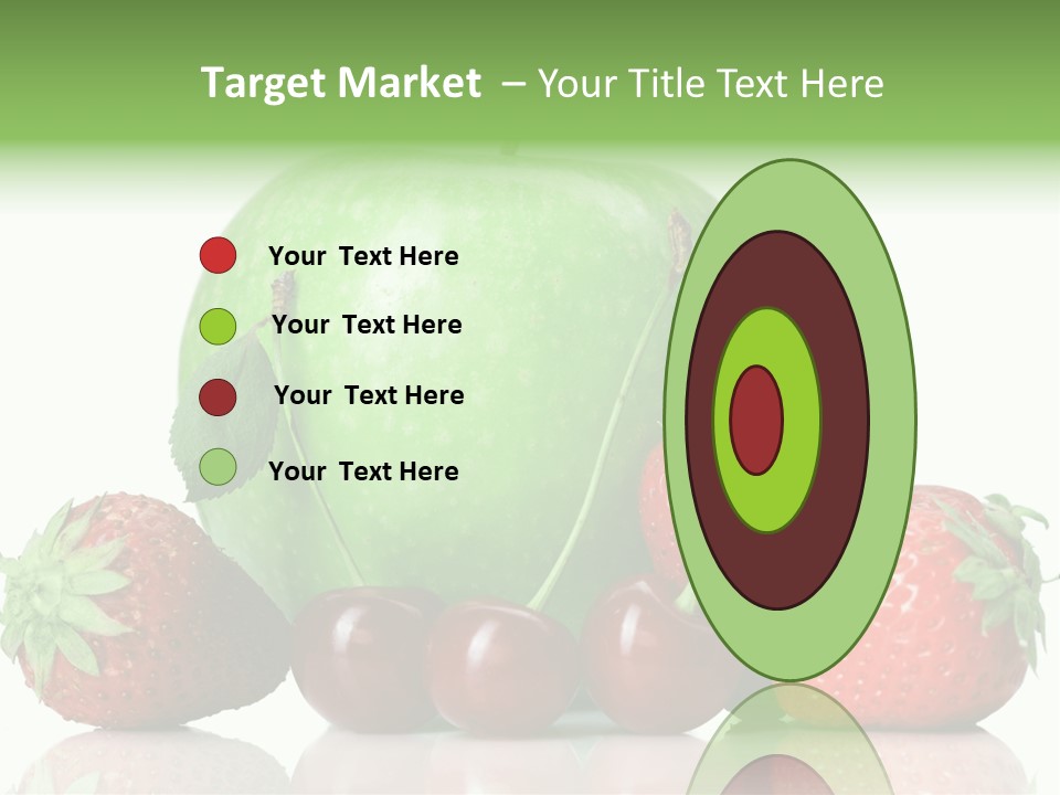 Black Fresh Dessert PowerPoint Template