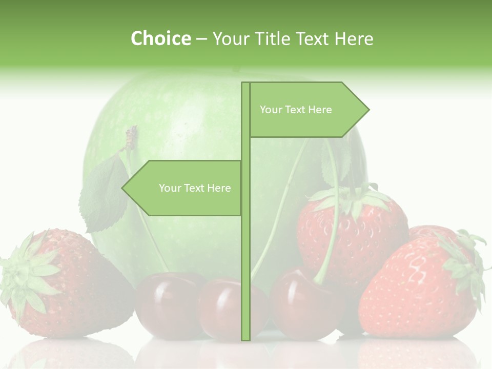 Black Fresh Dessert PowerPoint Template