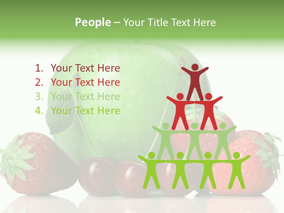 Black Fresh Dessert PowerPoint Template