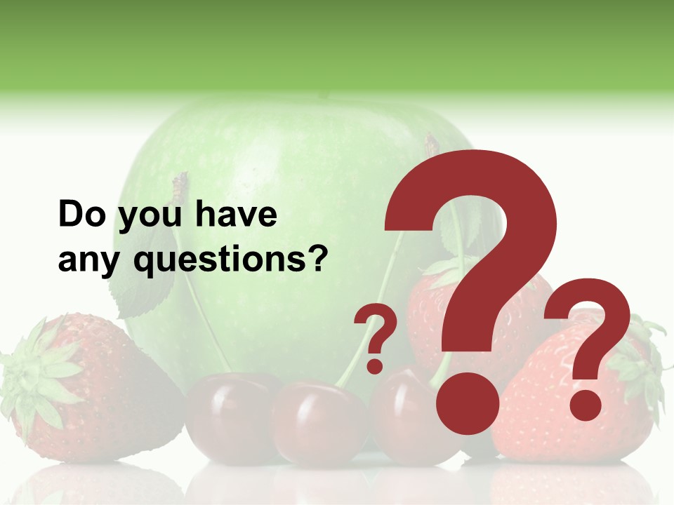 Black Fresh Dessert PowerPoint Template