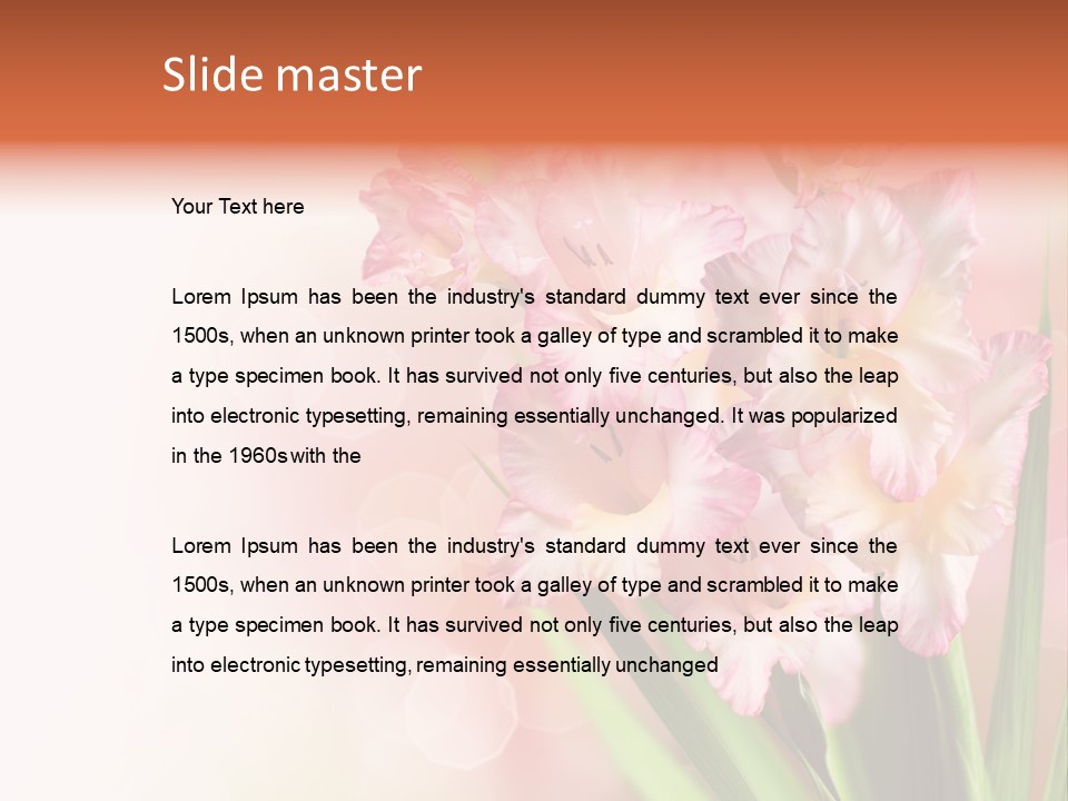 Gardening Close Floral PowerPoint Template