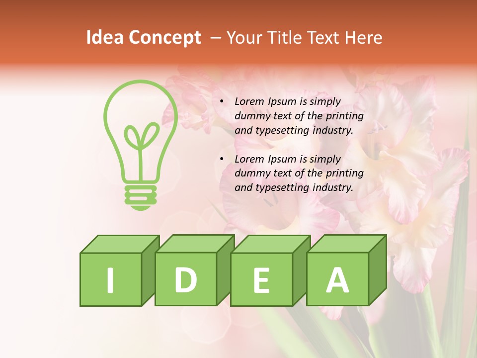 Gardening Close Floral PowerPoint Template