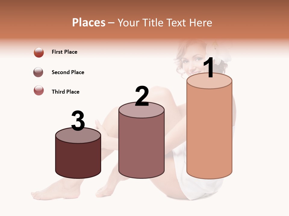 Towel Isolated Sexy PowerPoint Template