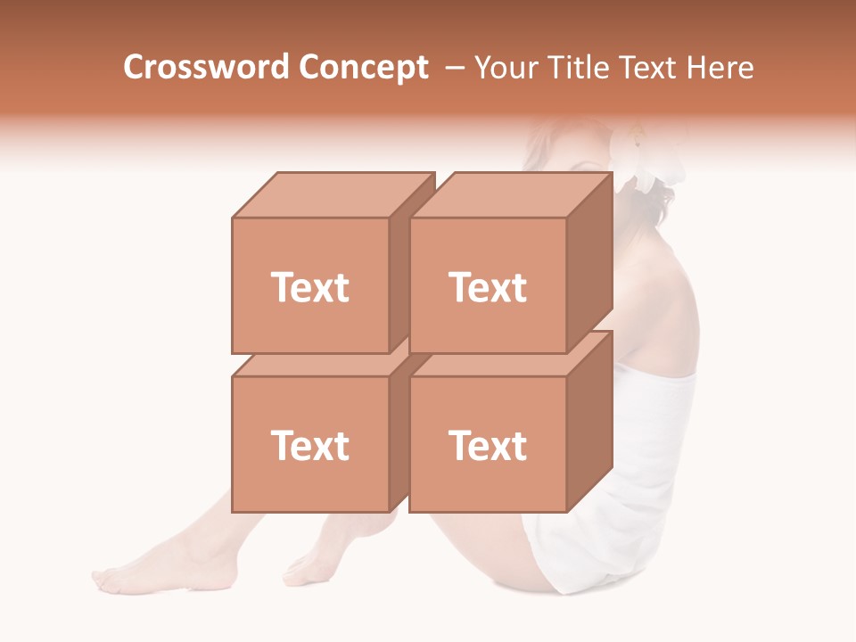 Towel Isolated Sexy PowerPoint Template