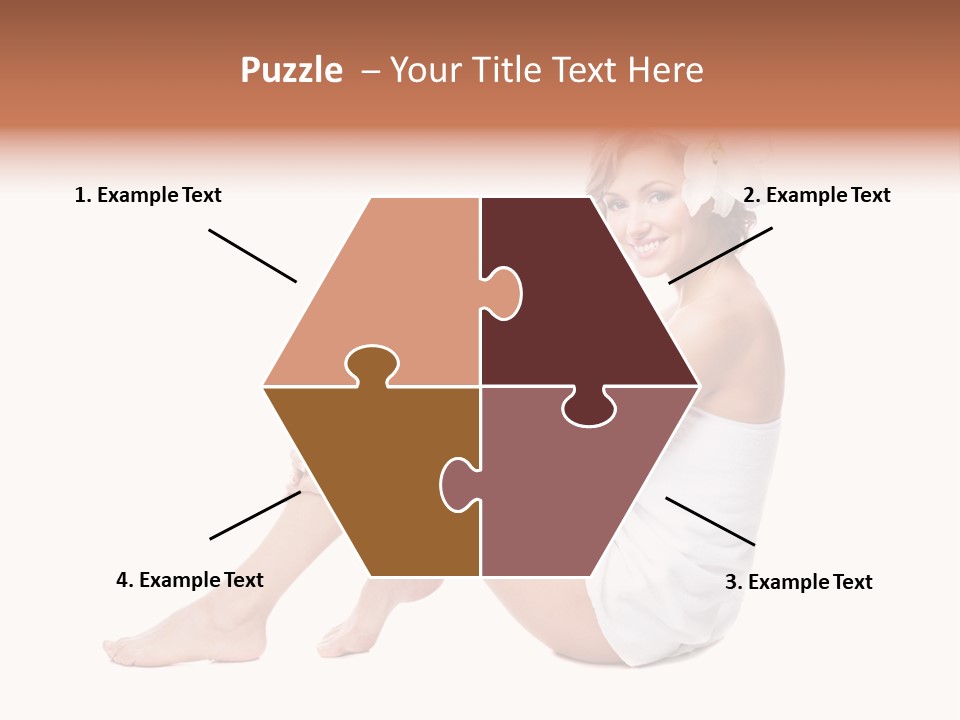 Towel Isolated Sexy PowerPoint Template