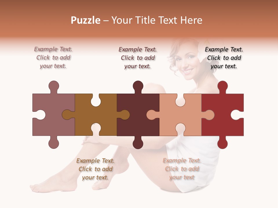 Towel Isolated Sexy PowerPoint Template