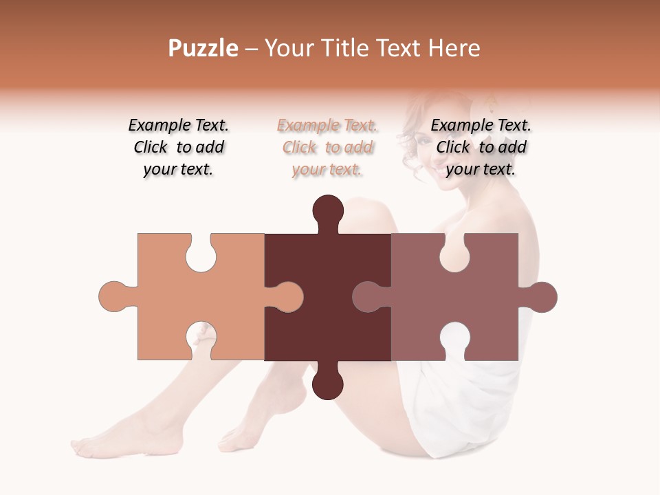 Towel Isolated Sexy PowerPoint Template