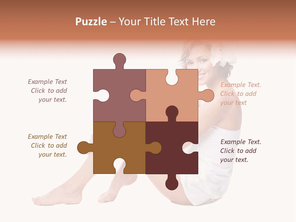 Towel Isolated Sexy PowerPoint Template