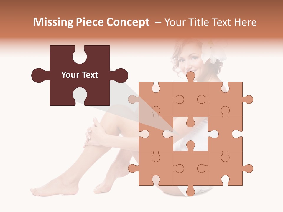 Towel Isolated Sexy PowerPoint Template