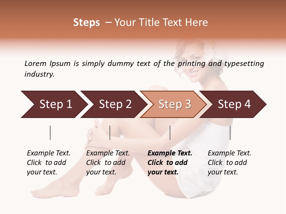 Towel Isolated Sexy PowerPoint Template