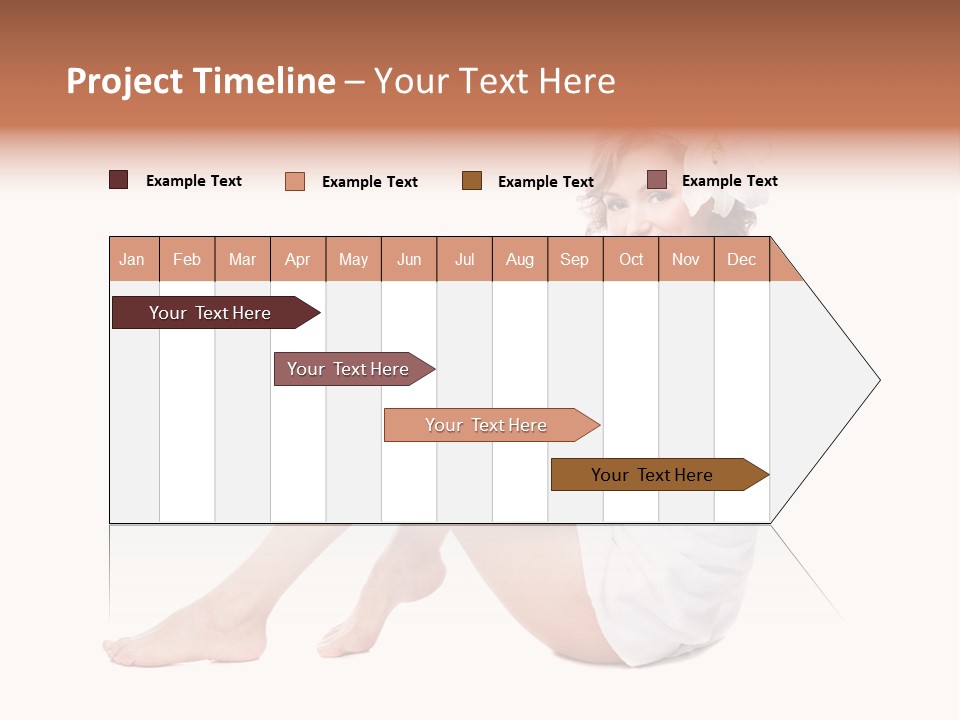 Towel Isolated Sexy PowerPoint Template