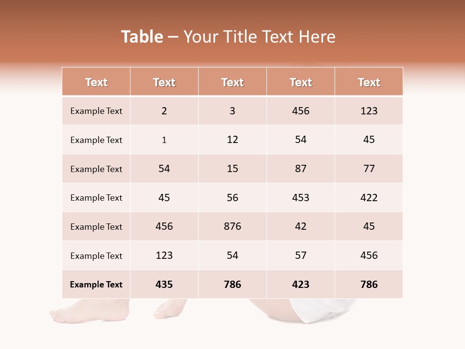 Towel Isolated Sexy PowerPoint Template