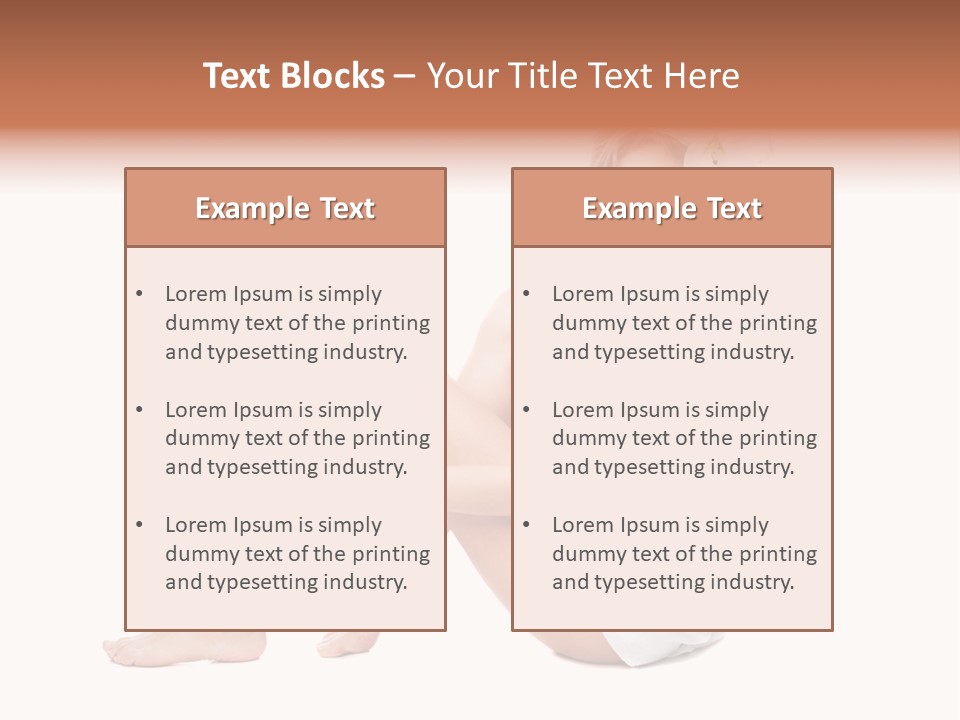 Towel Isolated Sexy PowerPoint Template