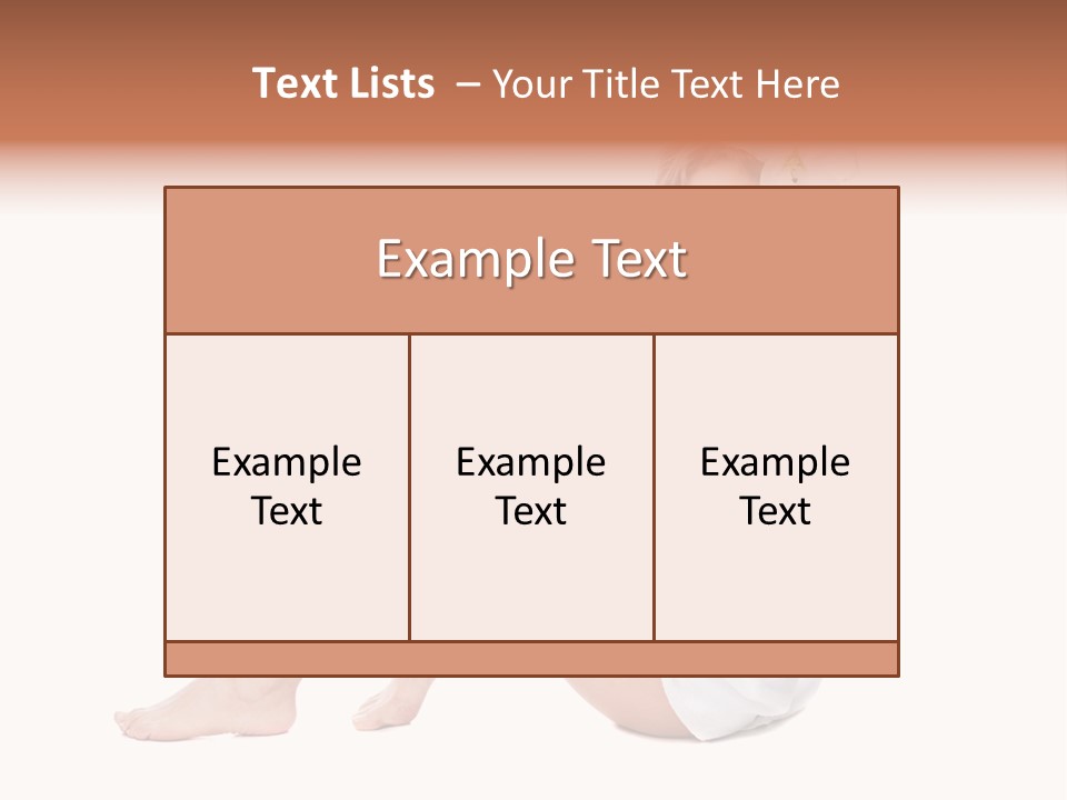 Towel Isolated Sexy PowerPoint Template