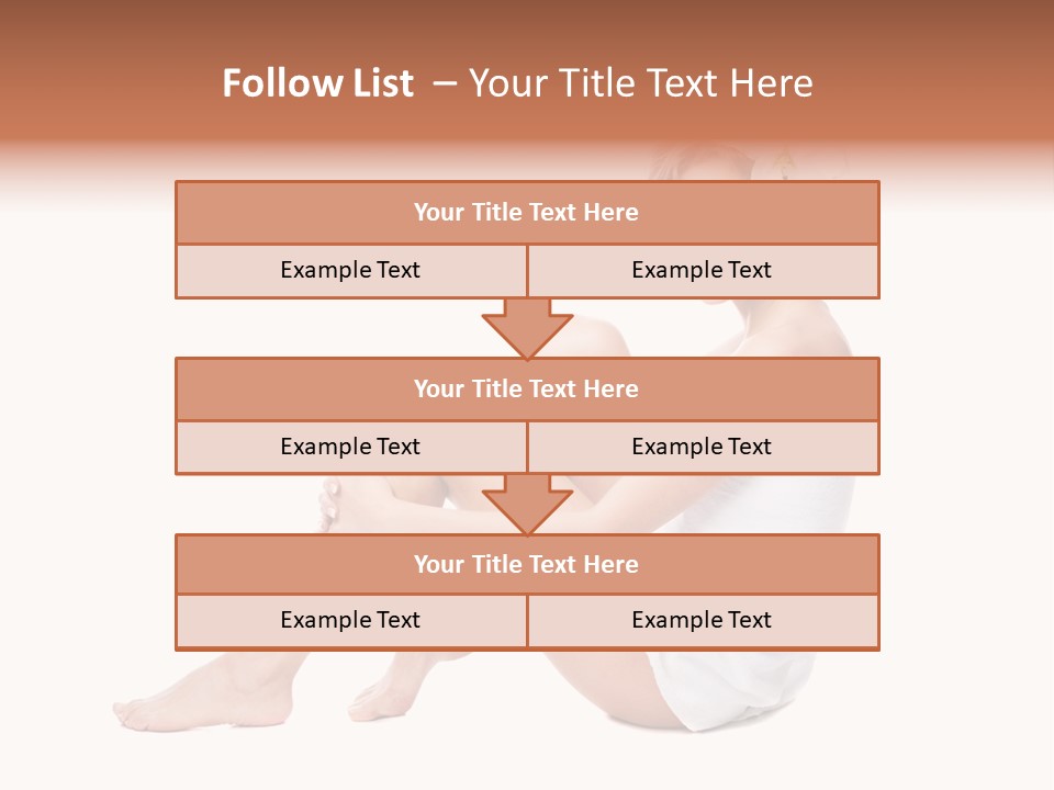 Towel Isolated Sexy PowerPoint Template