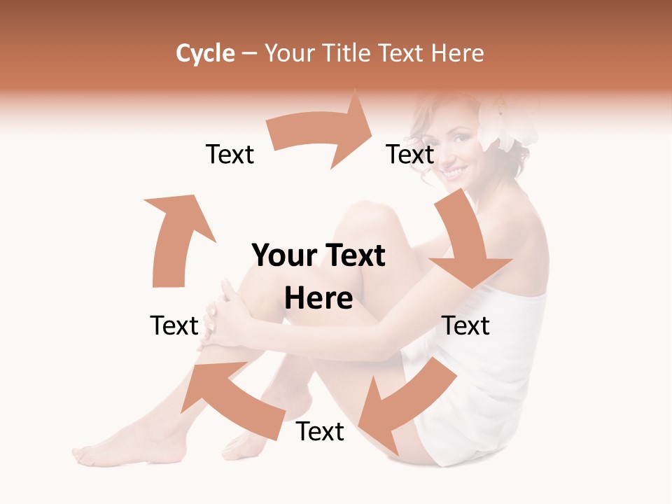 Towel Isolated Sexy PowerPoint Template