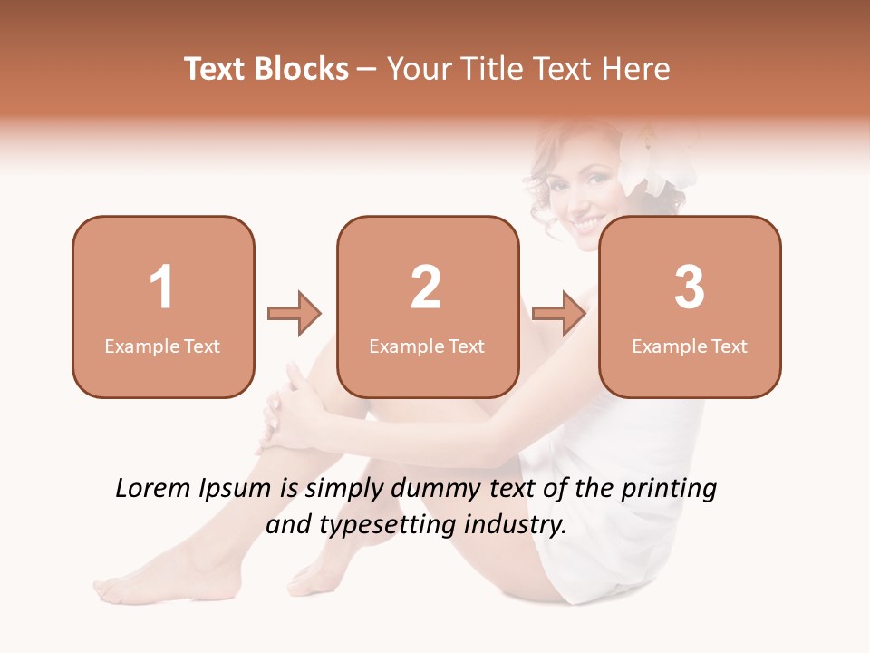 Towel Isolated Sexy PowerPoint Template