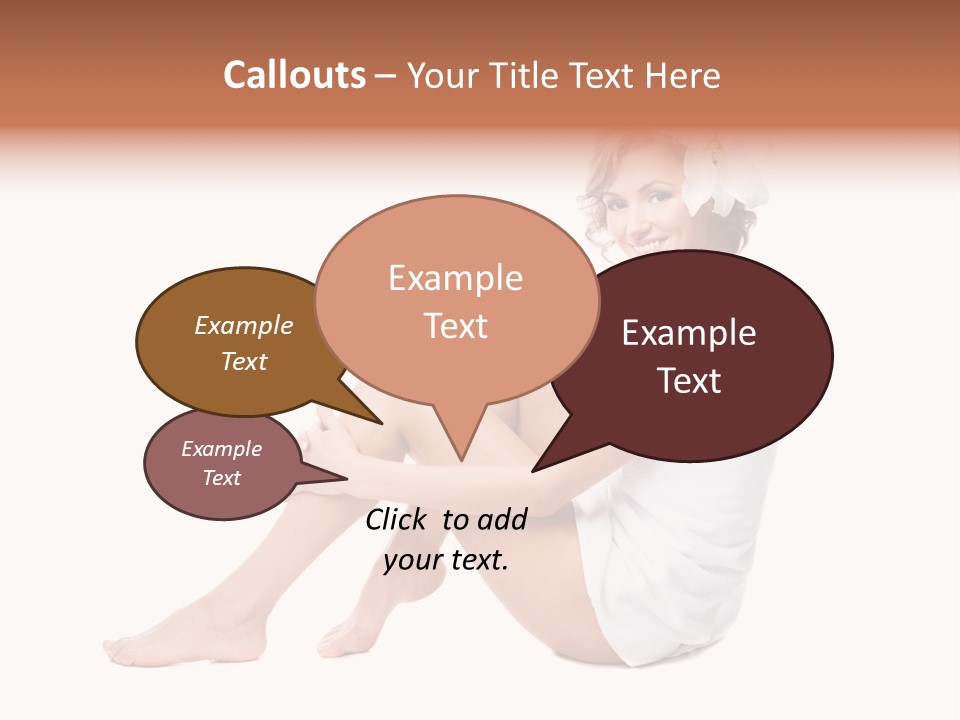 Towel Isolated Sexy PowerPoint Template