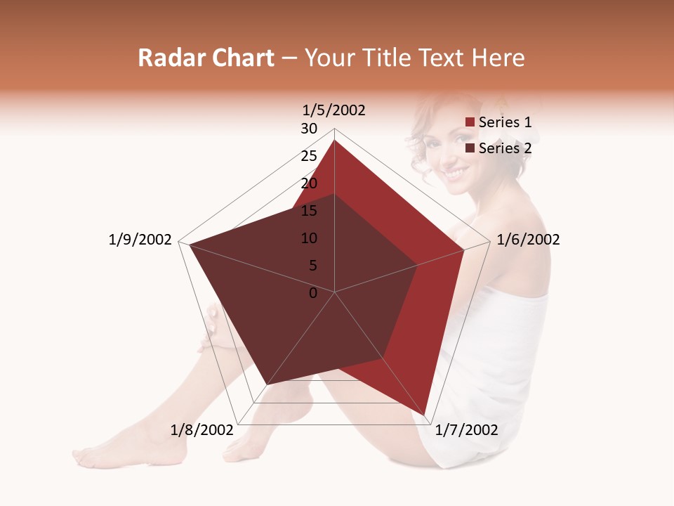 Towel Isolated Sexy PowerPoint Template