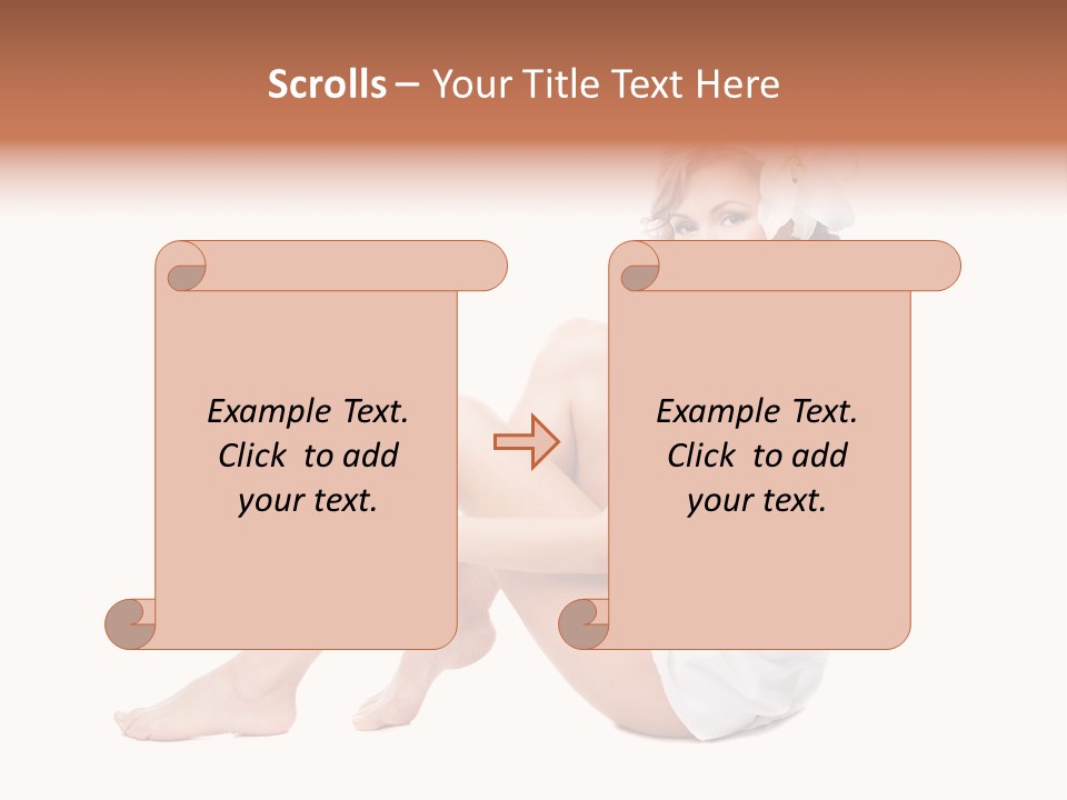 Towel Isolated Sexy PowerPoint Template