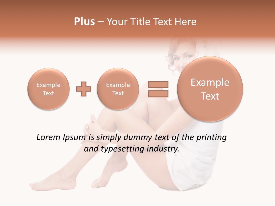 Towel Isolated Sexy PowerPoint Template
