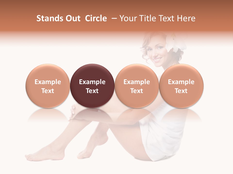 Towel Isolated Sexy PowerPoint Template