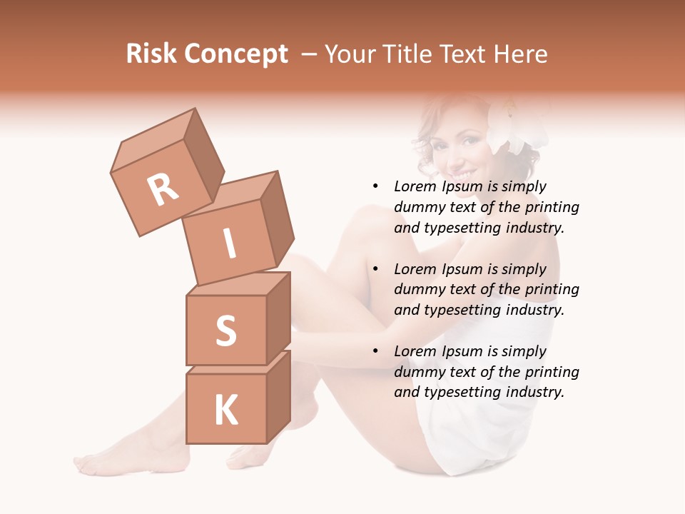 Towel Isolated Sexy PowerPoint Template