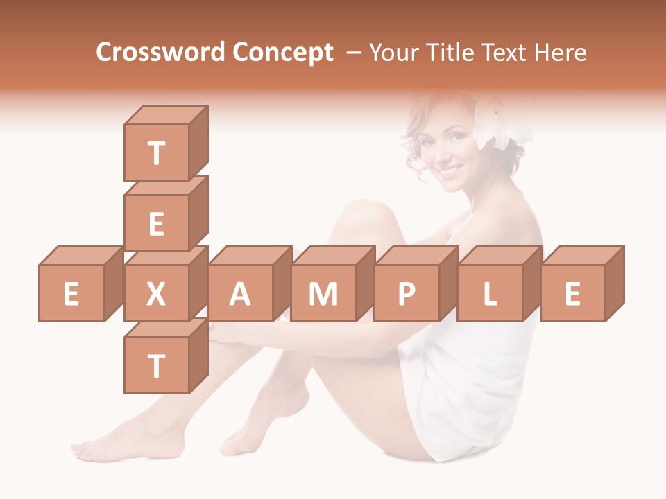 Towel Isolated Sexy PowerPoint Template