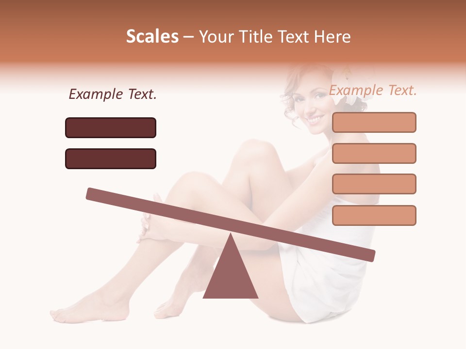 Towel Isolated Sexy PowerPoint Template