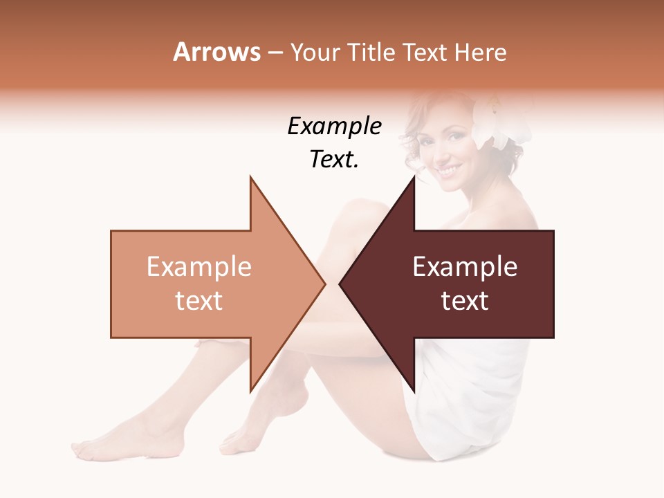 Towel Isolated Sexy PowerPoint Template