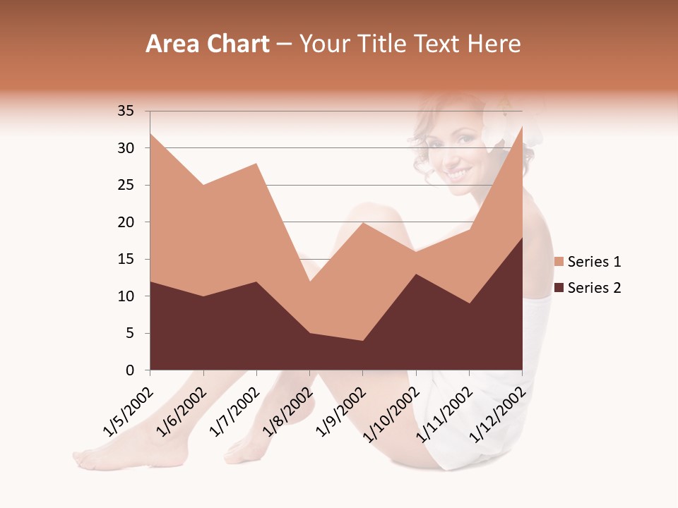 Towel Isolated Sexy PowerPoint Template