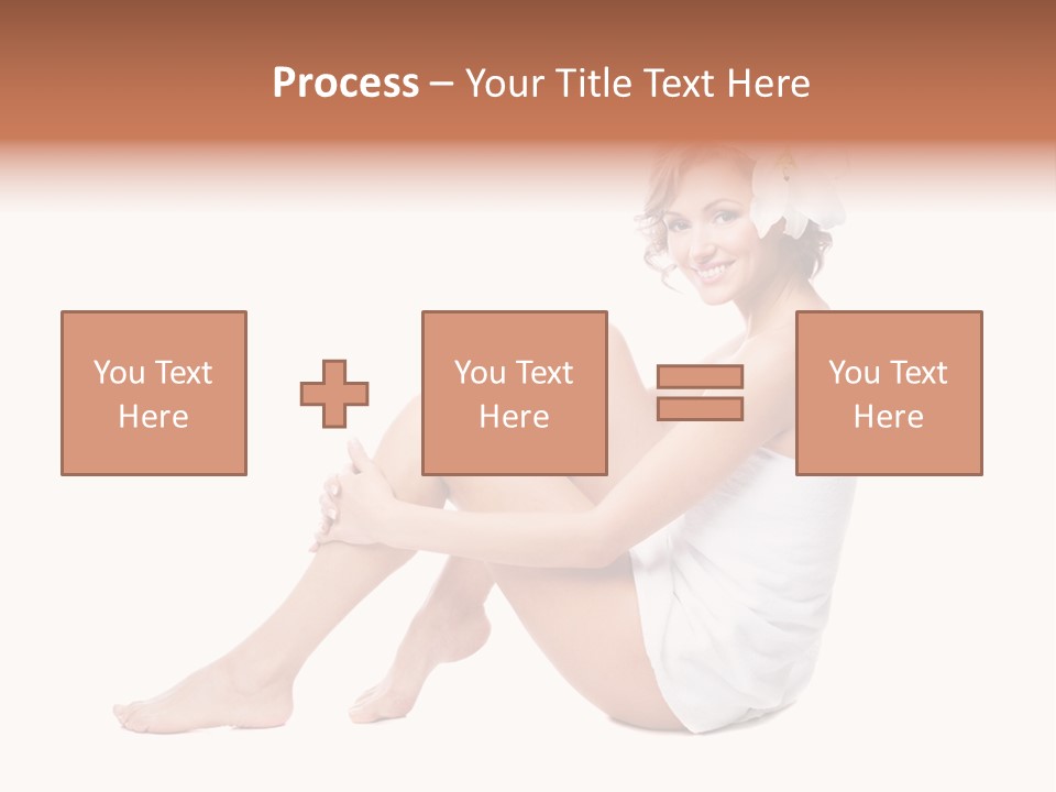 Towel Isolated Sexy PowerPoint Template